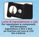 Lente di ingrandimento con luce a LED