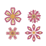 SIZZIX THINLITS SET- FLOWERS, 0,65X0,65CM-5,08X5,0