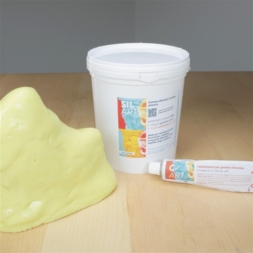 Gomma siliconica in pasta  SIL ART 1 kg (+ cat 10%)  - Reschimica