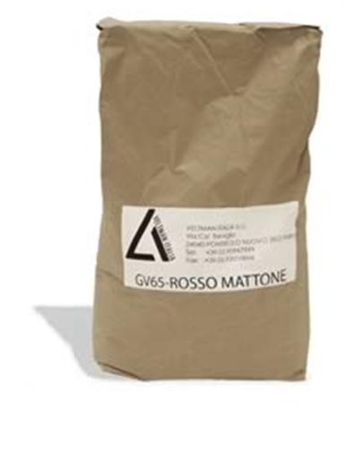 GV65 ROSSO MATTONE 1kg Gesso sintetico puro  da colata (conf. in busta) - Veltman