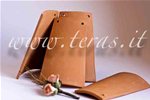 Conf. 10 PZ TEGOLINE Tegola 5x7 cm Terracotta per decoupage - TERAS