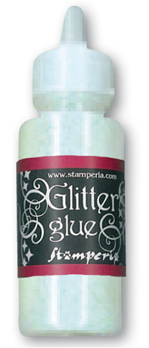 Glitter glue 40 ml. - trasparente iridescente