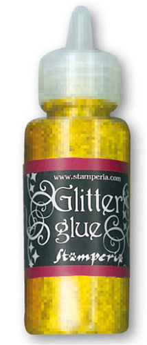 Glitter glue 40 ml. - oro giallo