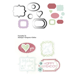 SIZZIX FRAMELITS SET MASCHERINE 16X16CM 64X57CM C.