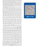 Sticker ALFABETO MINUSCOLE argento 825/A