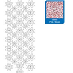 Sticker FIORE glitterato rosa 7007